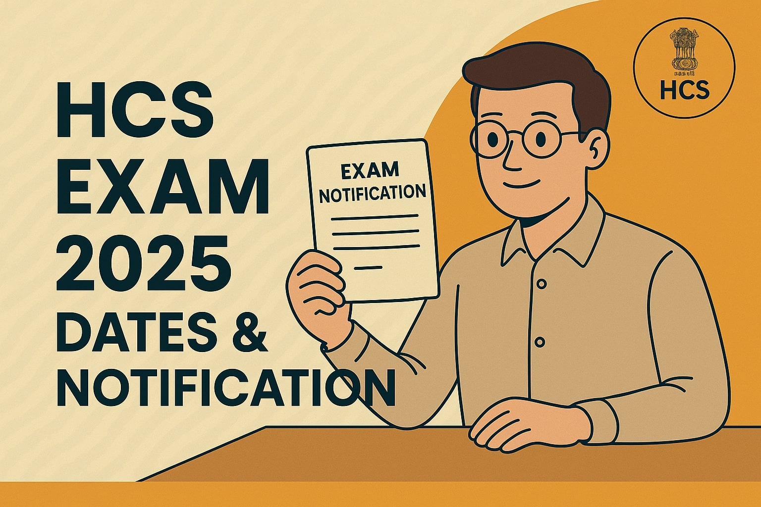 HCS exam 2025 date and notification